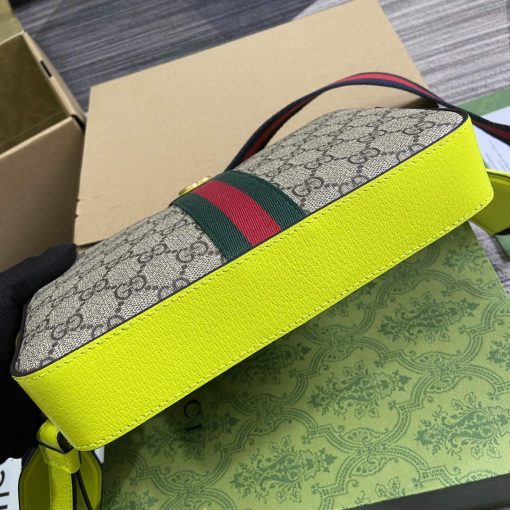 Gucci Ophidia GG Small Crossbody Bag Fluorescent Yellow - Image 7