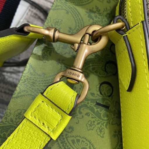 Gucci Ophidia GG Small Crossbody Bag Fluorescent Yellow - Image 8