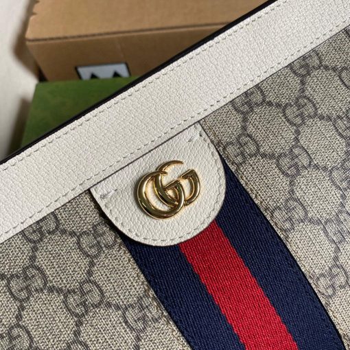 Gucci Ophidia GG Small Shoulder Bag Beige White - Image 4