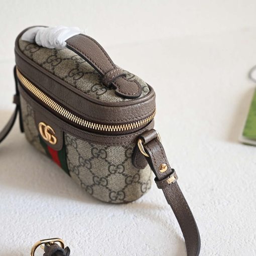 Gucci Ophidia GG Top Handle Mini Bag Beige Brown - Image 2