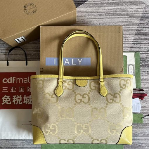 Gucci Ophidia Jumbo GG Medium Tote Banana - Image 2