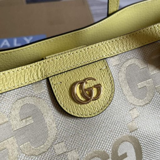 Gucci Ophidia Jumbo GG Medium Tote Banana - Image 4