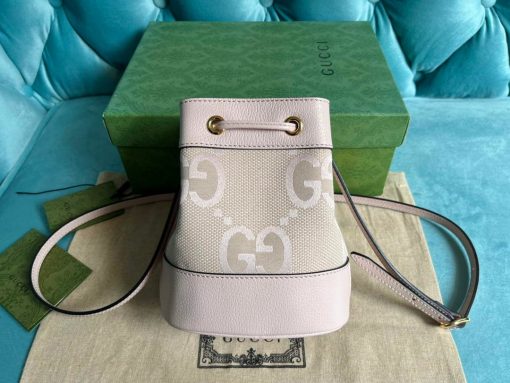 Gucci Ophidia Jumbo GG Mini Bucket Bag Light Pink - Image 2