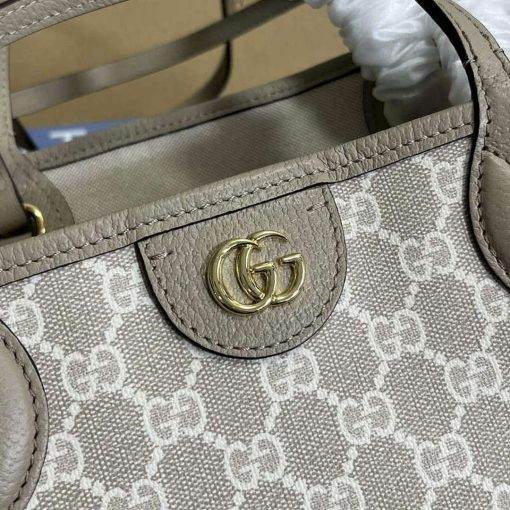 Gucci Ophidia Medium Tote Bag Oatmeal Canvas - Image 5
