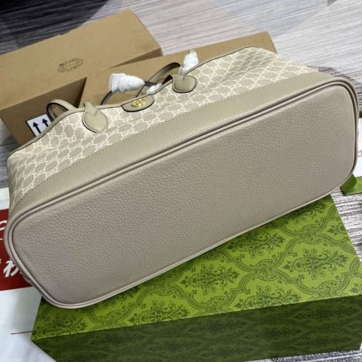 Gucci Ophidia Medium Tote Bag Oatmeal Canvas - Image 7
