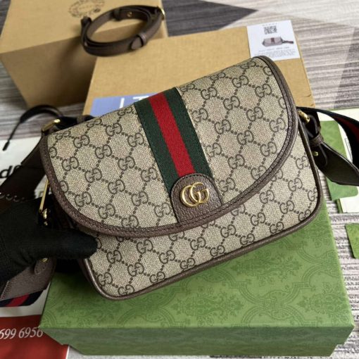 Gucci Ophidia Mini GG Shoulder Bag Brown - Image 4