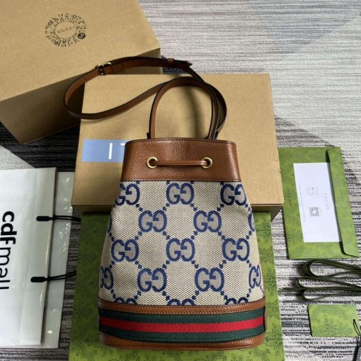 Gucci Ophidia Small GG Bucket Bag Brown - Image 2