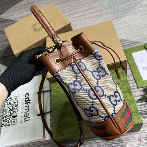 Gucci Ophidia Small GG Bucket Bag Brown - Image 3