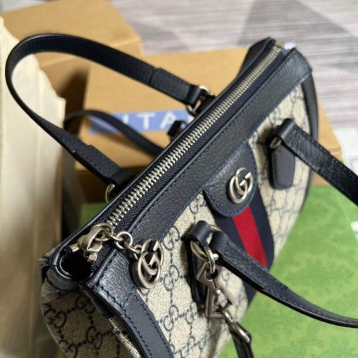 Gucci Ophidia Small GG Tote Bag Beige Blue - Image 8