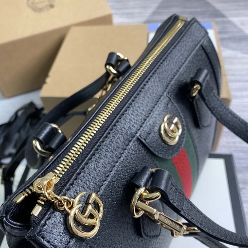 Gucci Ophidia Small GG Tote Bag Black Leather - Image 5