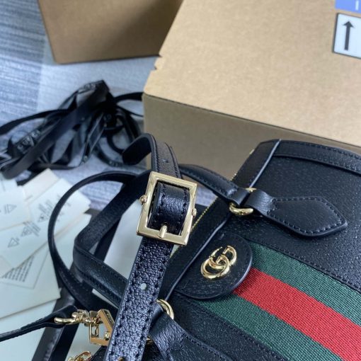 Gucci Ophidia Small GG Tote Bag Black Leather - Image 7