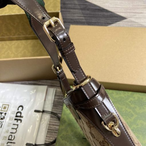 Gucci Original GG Small Bucket Bag Brown - Image 6
