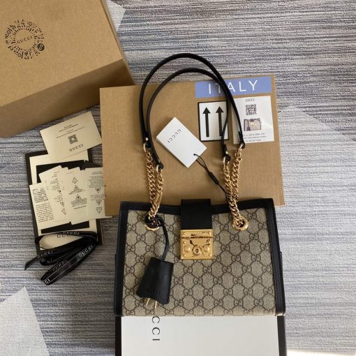 Gucci Padlock GG Small Shoulder Bag Black