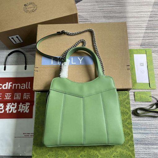 Gucci Petite GG Small Tote Bag Light Green - Image 2