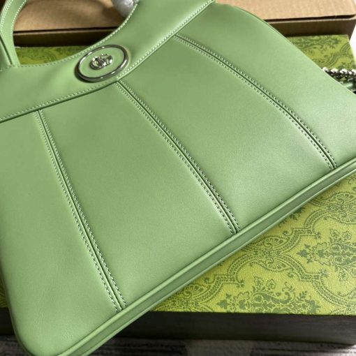 Gucci Petite GG Small Tote Bag Light Green - Image 6