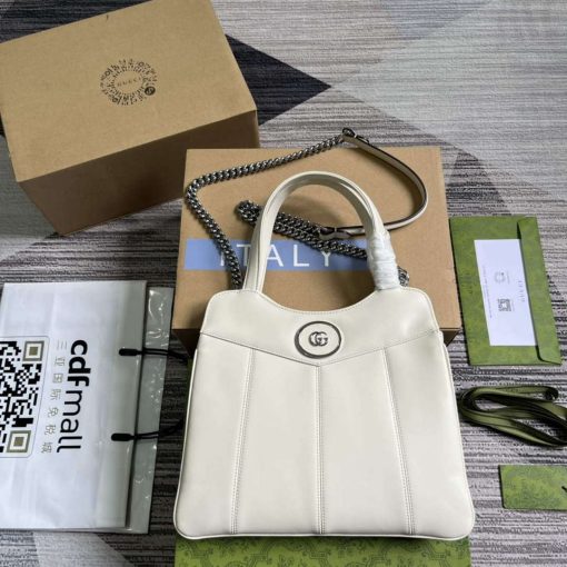Gucci Petite GG Small Tote Bag White