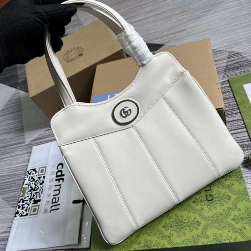 Gucci Petite GG Small Tote Bag White - Image 7