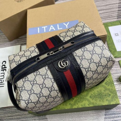 Gucci Savoy Toiletry Case Blue - Image 4