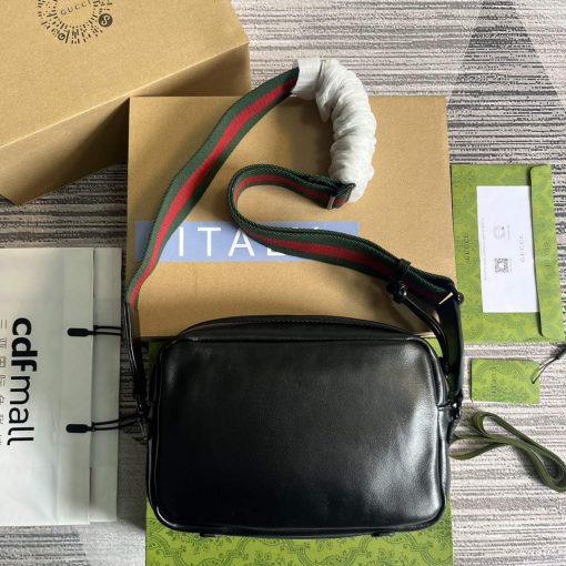 Gucci Shoulder Bag With Tonal Double G Black - Image 2