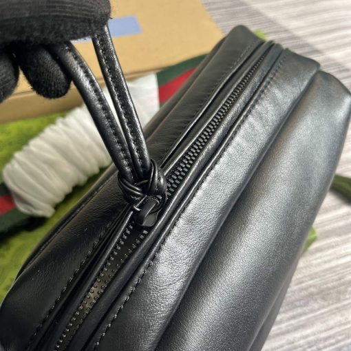 Gucci Shoulder Bag With Tonal Double G Black - Image 8