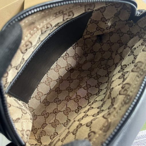 Gucci Shoulder Bag With Tonal Double G Black - Image 9