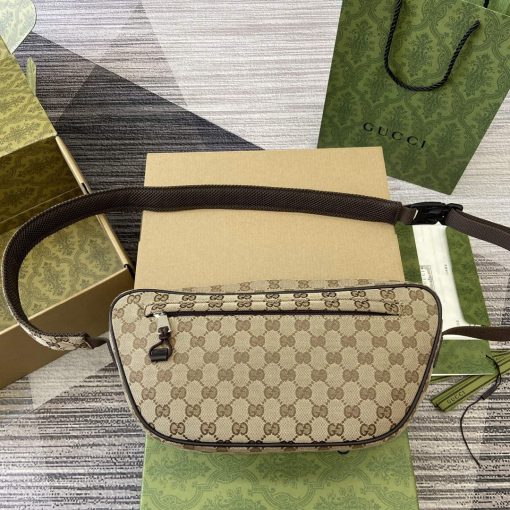 Gucci Small GG Crossbody Bag Brown - Image 2