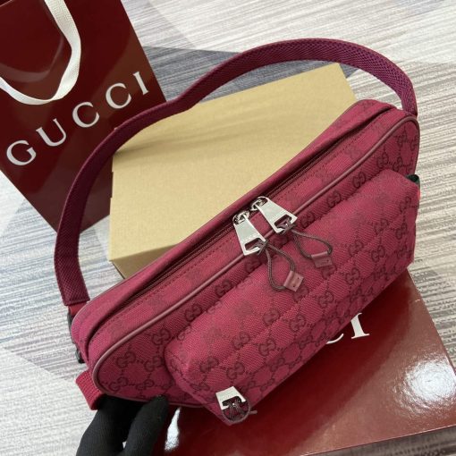 Gucci Small GG Crossbody Bag Red - Image 3