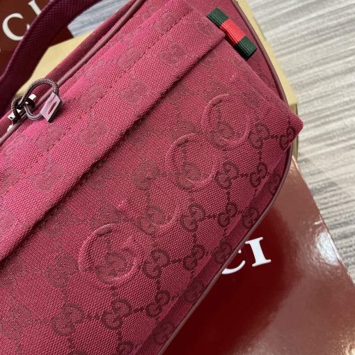 Gucci Small GG Crossbody Bag Red - Image 5
