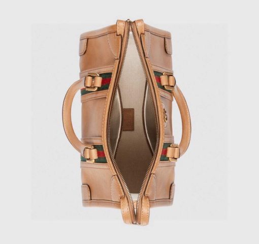 Gucci Small Top Handle Bag With Double G Brown - Image 6