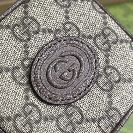 Gucci Strawberry Coin Purse With Double G Brown - Image 5