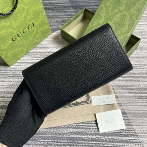 Gucci Wallet With Interlocking G Python Bow Black - Image 2