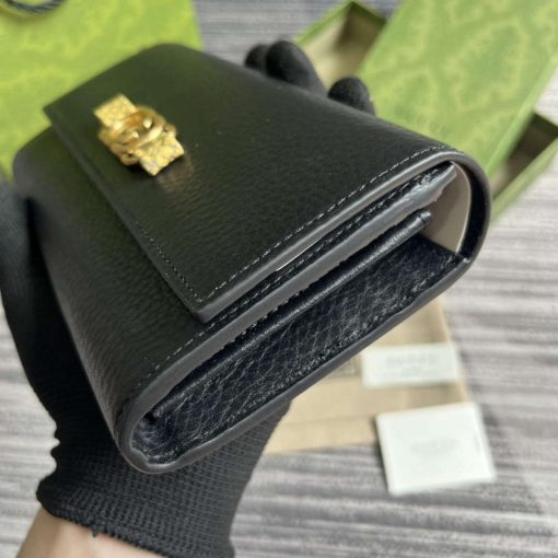 Gucci Wallet With Interlocking G Python Bow Black - Image 5