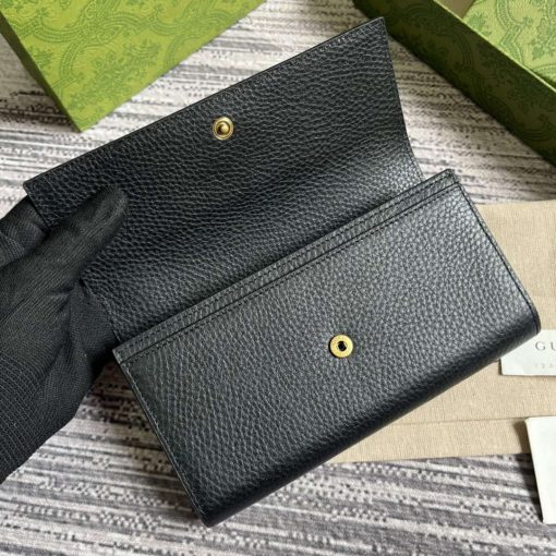 Gucci Wallet With Interlocking G Python Bow Black - Image 7