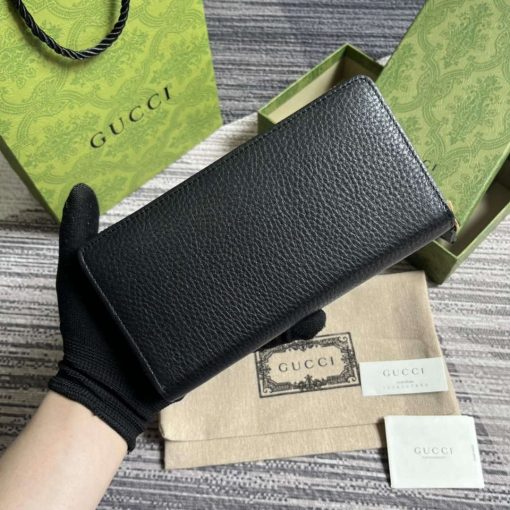 Gucci Zip Wallet With Interlocking G Python Bow Black - Image 2