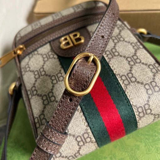 Gucci x Balenciaga The Hacker Project Shoulder Zip Bag Brown - Image 8