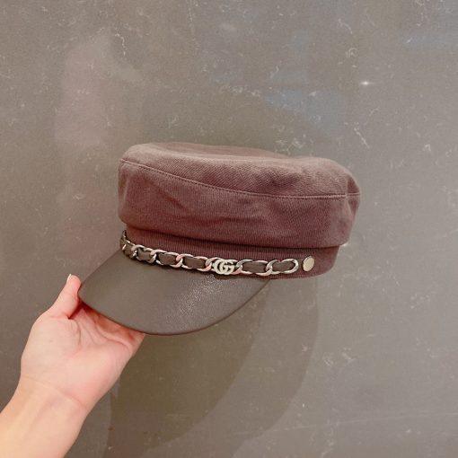 Gucci 2021 Fall Duck Tongue Military Cap - Image 4