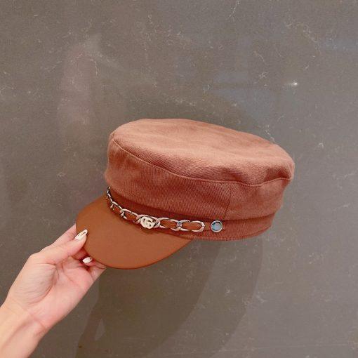 Gucci 2021 Fall Duck Tongue Military Cap - Image 5