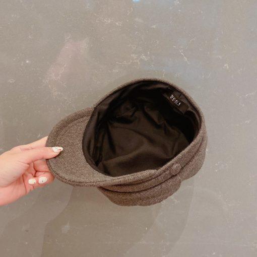 Gucci 2021 Fall Duck Tongue Military Cap - Image 7