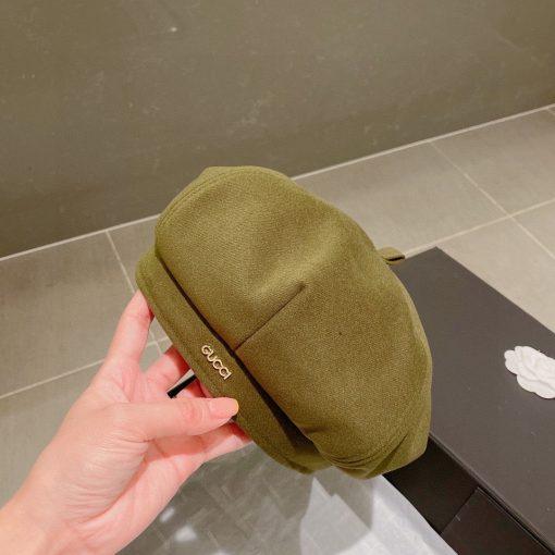 Gucci 2022 Fall And Winter Octagonal Cap - Image 6