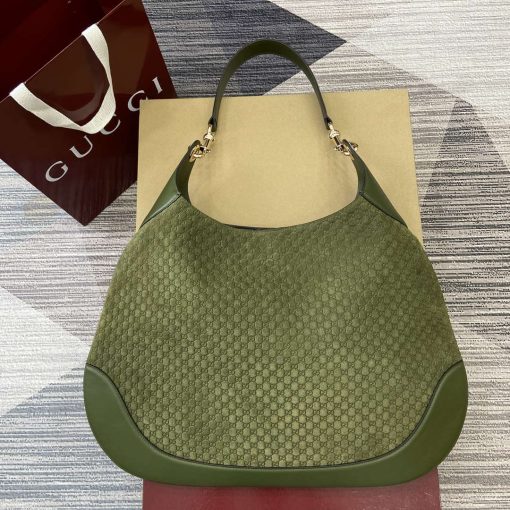 Gucci B Medium Shoulder Bag Green