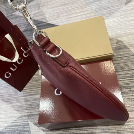 Gucci B Small Crossbody Bag Wine Red - Image 3