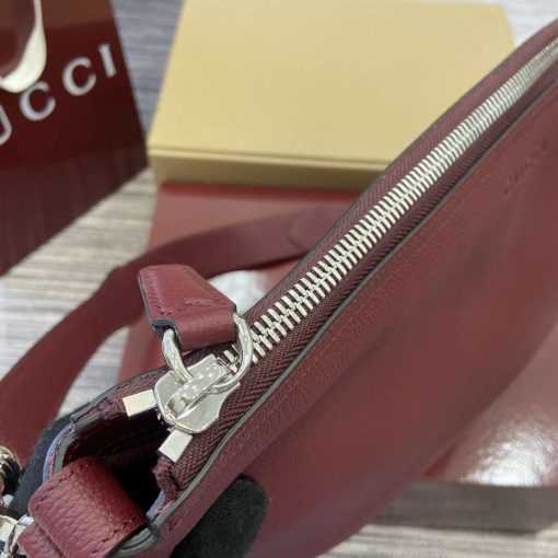 Gucci B Small Crossbody Bag Wine Red - Image 7