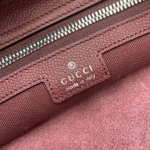 Gucci B Small Crossbody Bag Wine Red - Image 9