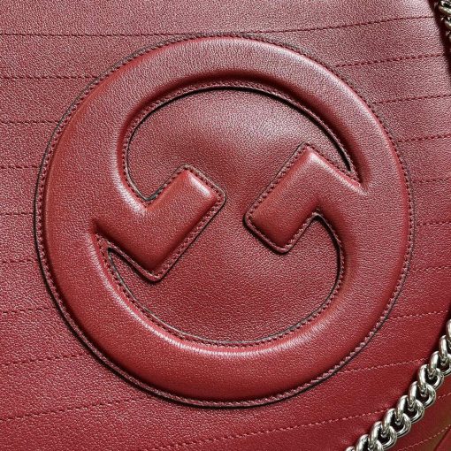 Gucci Blondie Medium Toed Bag Red Leather - Image 5