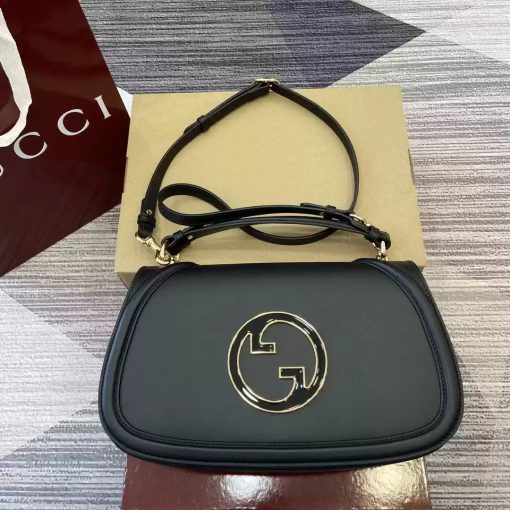 Gucci Blondie Medium Top Handle Bag Black