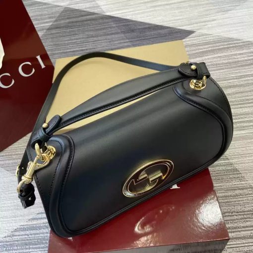 Gucci Blondie Medium Top Handle Bag Black - Image 4