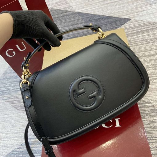 Gucci Blondie Medium Top Handle Bag Black - Image 6