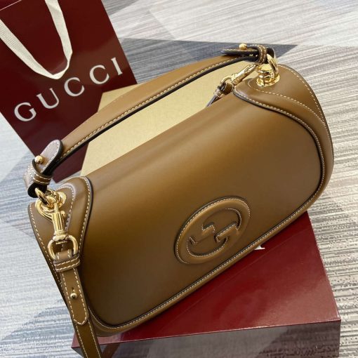 Gucci Blondie Medium Top Handle Bag Brown - Image 5