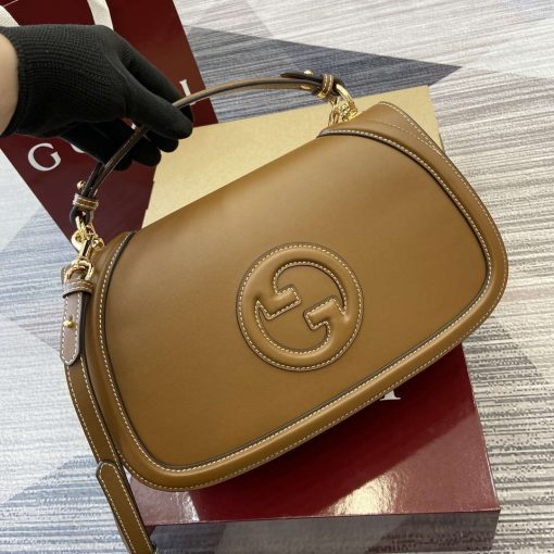 Gucci Blondie Medium Top Handle Bag Brown - Image 6