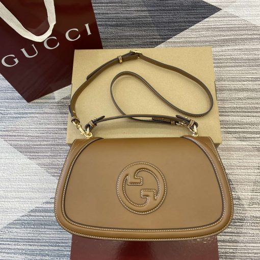 Gucci Blondie Medium Top Handle Bag Brown